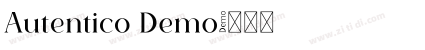 Autentico Demo字体转换